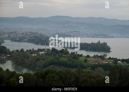 Le Rwanda, de Cyangugu, de Bukavu (Congo) Banque D'Images