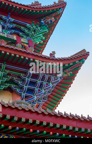 L'île de Lantau à Hong Kong Chine Asie 13 Jan, 2018 Le monastère Po Lin au 34 mètre de haut Tian Tan Buddha Banque D'Images