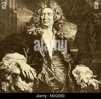 Un portrait de Martin van den Bogaert (alias Martin Desjardins (1637 - 1694), sculpteur français né néerlandais Banque D'Images