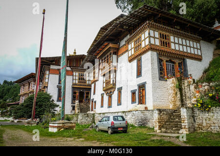 Thimphu, Bhoutan - Aug 31, 2015. Un ancien monastère bouddhiste à campagne à Thimphu, Kingdoom du Bhoutan. Banque D'Images