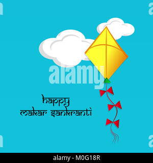 Illustration du festival indien Makar Sankranti background Banque D'Images