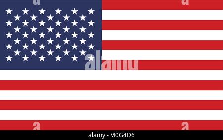 États-unis d'Amérique drapeau national Illustration de Vecteur