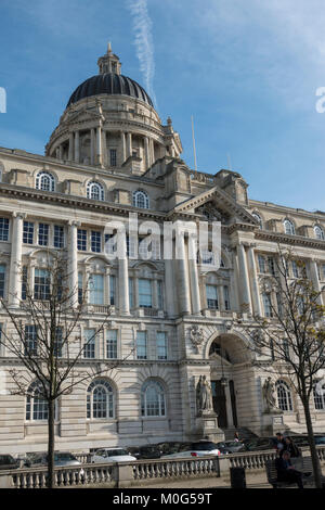 Le port de Liverpool building à Liverpool, en Angleterre. Banque D'Images