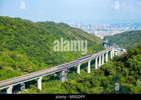 L'Aéroport International de Taoyuan MRT Banque D'Images