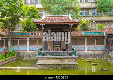 Maison traditionnelle dans le jardin de la famille Lin à Taipei Banque D'Images