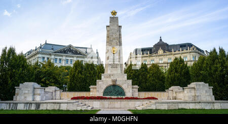 Mémorial de l'Armée rouge à la place de la liberté ; Budapest, Budapest, Hongrie Banque D'Images