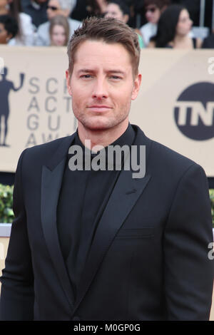 Los Angeles, CA, USA. Jan 21, 2018. Justin Hartley à la 24e assemblée annuelle des Screen Actors Guild Awards tenue au Shrine Auditorium à Los Angeles, Californie le 21 janvier 2018. /MediaPunch FSRetna : Crédit/Alamy Live News Banque D'Images