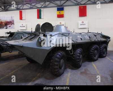 BTR 70 dans le Musée des Blindés, France Banque D'Images