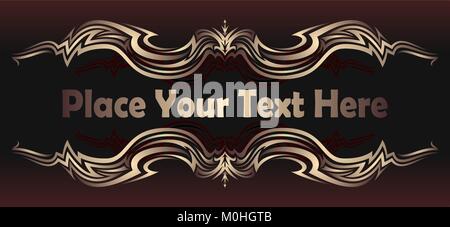 Vector vintage frame pour le texte. Illustration de Vecteur