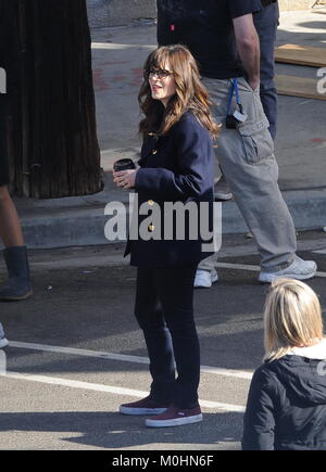 Zooey Deschanel exclusive sur le plateau du tournage 'New Girl' Featuring : Zooey Deschanel Où : Los Angeles, California, United States Quand : 21 Déc 2017 Crédit : WENN Banque D'Images