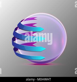 Vector illustration 3d de la sphère Illustration de Vecteur
