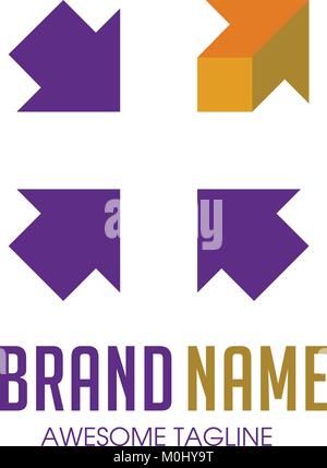 La plus part des éléments du modèle de conception Icône Logo Illustration de Vecteur