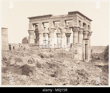 Ile de Philae (Fîleh), Édifice de l'Est - Face latérale Vue du point D RENCONTRÉ DP138597 Banque D'Images