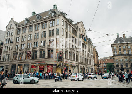 Amsterdam, Pays-Bas - 05 septembre 2017 : construction du musée Madame Tussaud à Amsterdam, Pays-Bas Banque D'Images