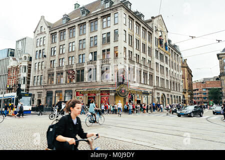 Amsterdam, Pays-Bas - 05 septembre 2017 : construction du musée Madame Tussaud à Amsterdam, Pays-Bas Banque D'Images