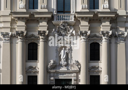 Eglise de Saint Ignace de Loyola (chiesa di Sant'Ignazio) détail - Gorizia, Frioul-Vénétie Julienne, Italie Banque D'Images