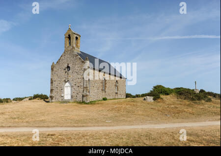 L'ancienne chapelle Saint-Corentin sur l'Ile de Sein en France Banque D'Images