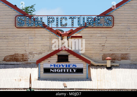 Photo Sun Gardens d'exploitation le plus ancien du monde à l'extérieur du théâtre, Broome, Australie occidentale, Kimberley Ouest Banque D'Images