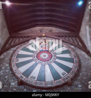 La Table ronde du Roi Arthur, Winchester Grand Hall Banque D'Images