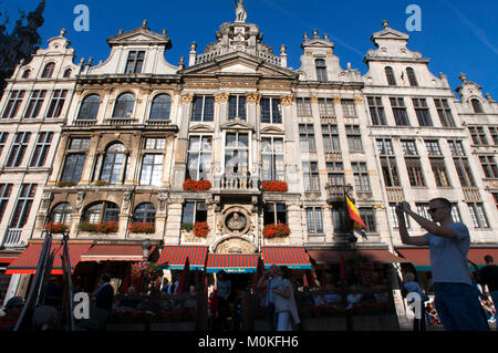 La Chaloupe D'Or - Le Soulier d'or restaurant à Grote Markt (la Grand Place) dans le centre de Bruxelles Belgique Banque D'Images