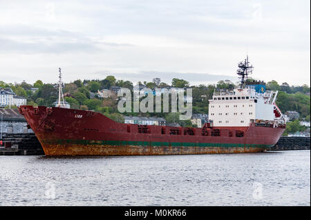 General Cargo Navire 'Lion' amarrés sur Horgan's Quay, Cork, Cork, Irlande. Banque D'Images