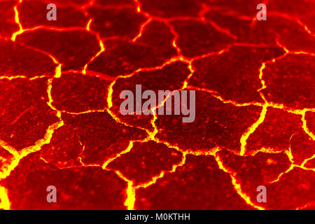 Arrière-plan de magma, la fissure rouge pour le fond abstrait Banque D'Images