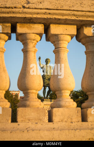 Statue de César, trouvé à Naples Banque D'Images