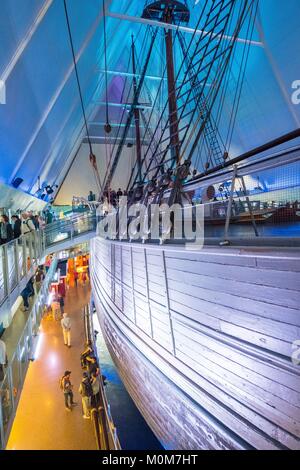 La Norvège, Oslo,bigdoy,Musée Fram (Frammuseet),le bateau de l'explorateur Fridtjof Nansen Banque D'Images