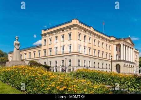 La Norvège, Oslo, Palais Royal (b comme Slott) Banque D'Images