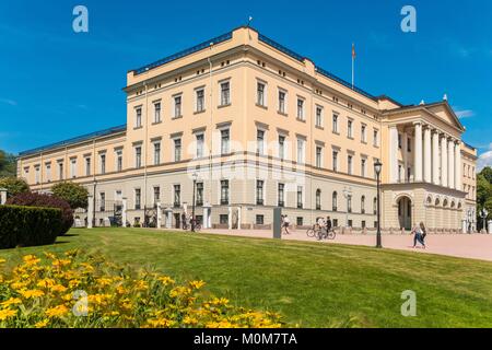 La Norvège, Oslo, Palais Royal (b comme Slott) Banque D'Images