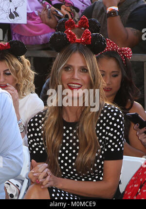 Hollywood, CA. 22 janvier, 2018. Heidi Klum, à Minnie Hollywood Walk of Fame Star Cérémonie à sur Hollywood Boulevard à Hollywood, Californie le 22 janvier 2018. Credit : Faye Sadou/media/Alamy Punch Live News Banque D'Images