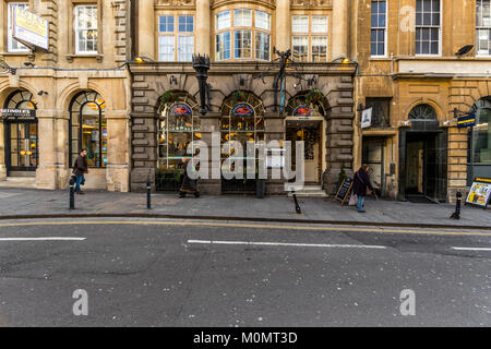 San Carlo restaurant italien sur le maïs Street, Bristol Banque D'Images