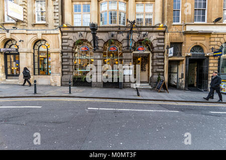 San Carlo restaurant italien sur le maïs Street, Bristol Banque D'Images