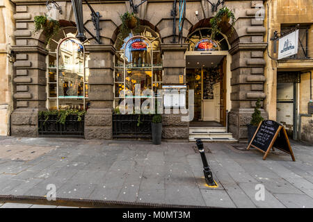 San Carlo restaurant italien sur le maïs Street, Bristol Banque D'Images