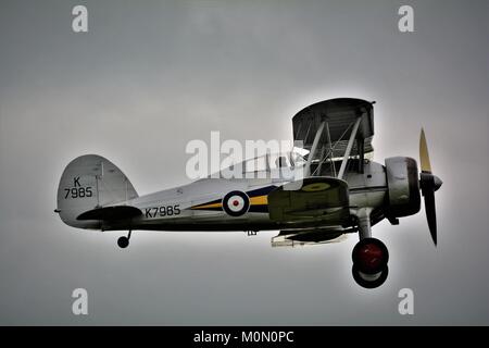 Gloster Gladiator du dernier avion bi combattants, la seconde guerre mondiale avion 2 Banque D'Images