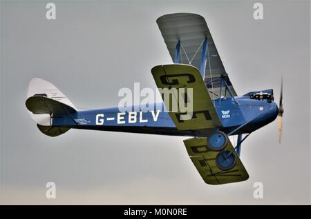 De Havilland DH 60 Cirrus Moth G-EBLV à shuttleworth airshow2017 Banque D'Images