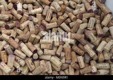 L'illustration. Pile de bouchons à vin Banque D'Images