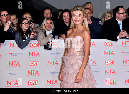 La Géorgie Toffolo assistant à la télévision nationale Awards 2018 qui a eu lieu à l'O2 Arena, Londres. Banque D'Images