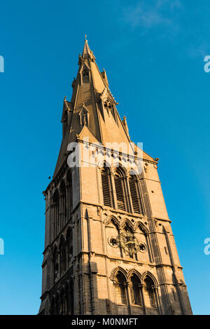 Le clocher de l'église St Mary, Stamford, Lincolnshire, Angleterre Banque D'Images