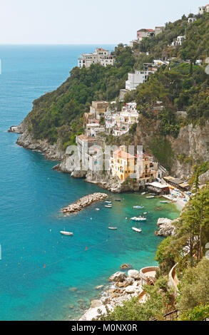 Paysage urbain, Conca dei Marini, Côte Amalfitaine, Campanie, Italie Banque D'Images