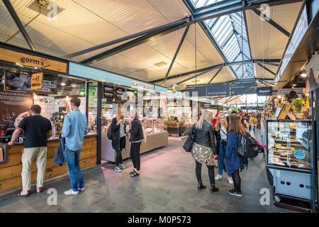 Le Danemark, Copenhague,Nouvelle-Zélande,Torvehallerne marché couvert, inauguré en 2011 Banque D'Images