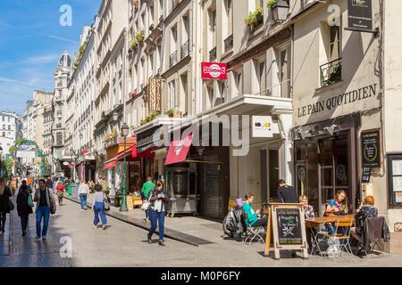 France,Paris,rue de Montorgueil Banque D'Images