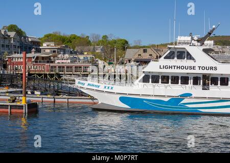 United States,Maine,montagnes déserts,Bar,Port,le port d'arrivée d'un petit bateau cruiser Banque D'Images