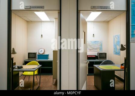 Canada,Ontario,Carpe,le Diefenbunker, Musée canadien de la guerre froide en abri souterrain,bureaux ministériels Banque D'Images