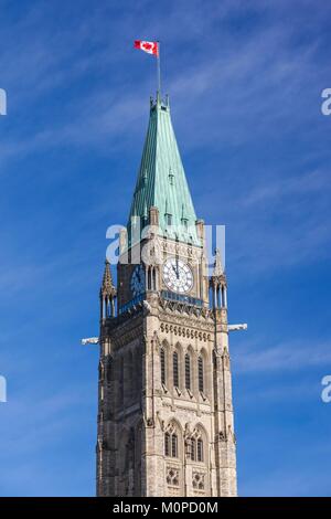 Canada,Ontario,Ottawa, capitale du Canada, Édifice du Parlement canadien Banque D'Images