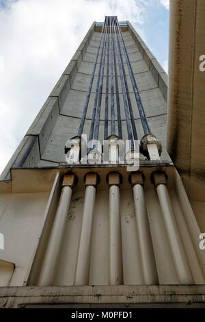 France,Gironde,Bordeaux,région inscrite au Patrimoine Mondial de l'UNESCO, les coulisses du pont Chaban Delmas Banque D'Images