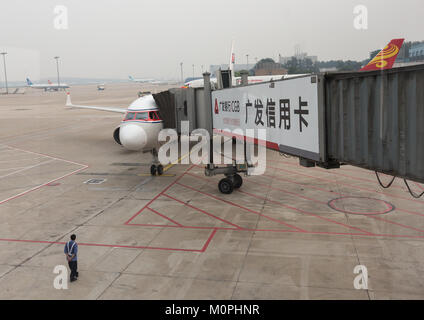 Kory air avion dans l'aéroport de Pékin, Province de Hebei, Beijing, Chine Banque D'Images