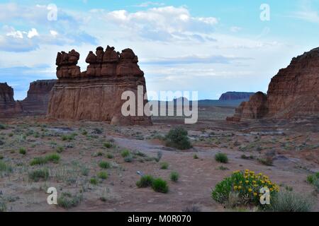 Situé dans la vallée de formations gobelin parc d'état de l'Utah Banque D'Images