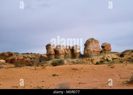 Situé dans la vallée de formations gobelin parc d'état de l'Utah Banque D'Images