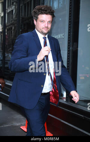 NEW YORK, NY 23 Janvier 2018:Matt Jones à construire ensemble pour parler de nouvelles voir Pop TV vous permet d'obtenir physique à New York.23 janvier 2018. Credit:RW/MediaPunch Banque D'Images